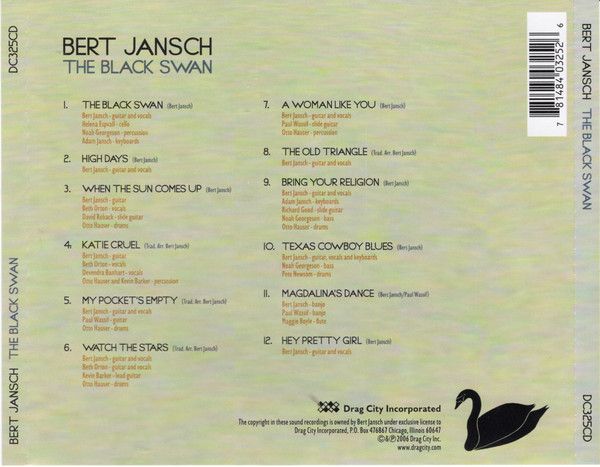 <em>The Black Swan</em> back cover