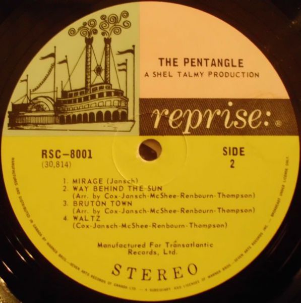 <em>The Pentangle</em> LP side 2