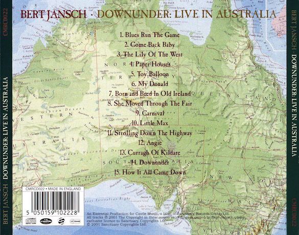 <em>Live In Australia</em> back cover