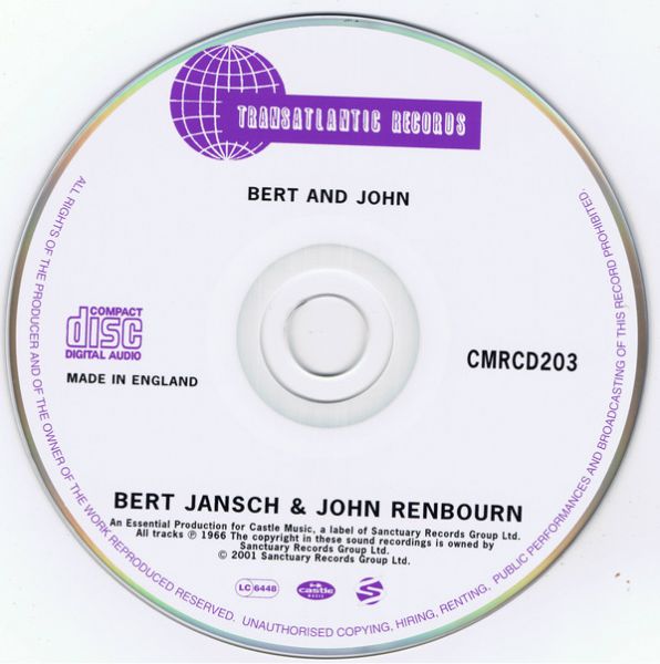 <em>Bert And John</em> CD