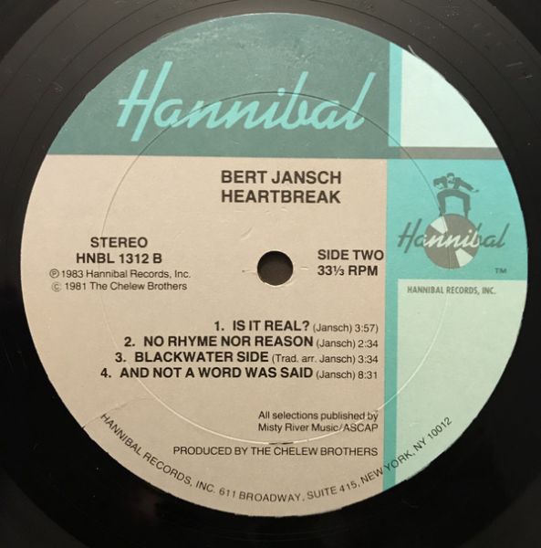 <em>Heartbreak</em> LP side two