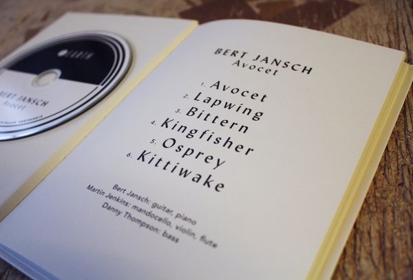 <em>Avocet</em> bookback edition, with CD