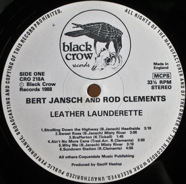 <em>Leather Launderette</em> LP side one