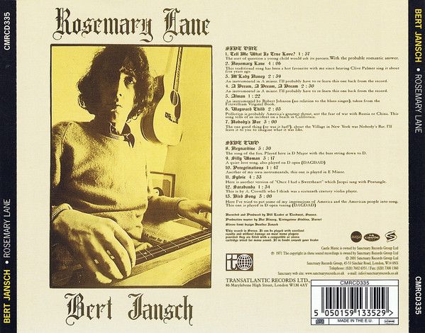 <em>Rosemary Lane</em> back cover