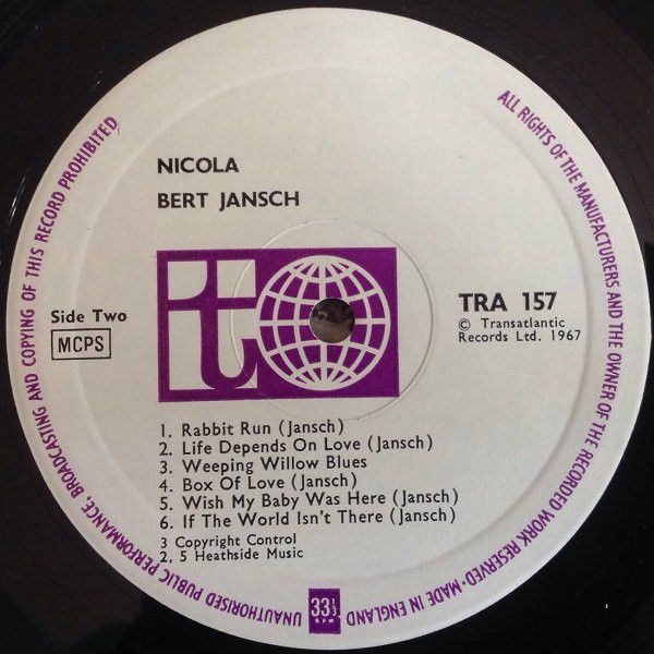 <em>Nicola</em> LP side two