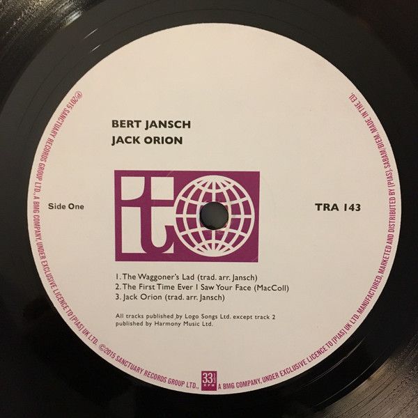 <em>Jack Orion</em> LP side one