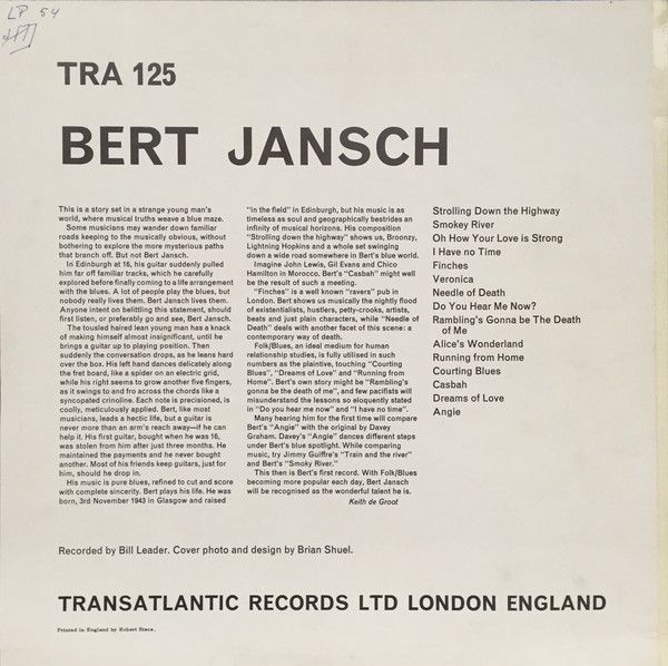 <em>Bert Jansch</em> back cover