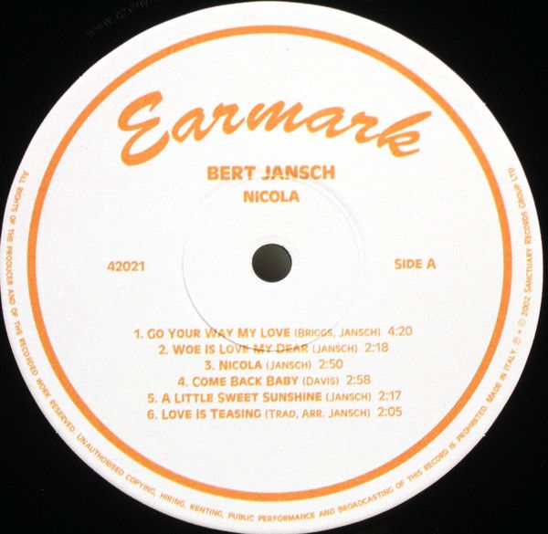 <em>Nicola</em> LP side A