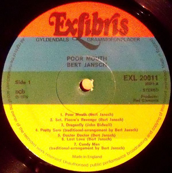 <em>Poor Mouth</em> LP side 1