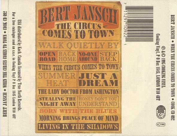 <em>When The Circus Comes To Town</em> back cover