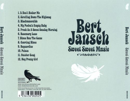 <em>Sweet Sweet Music</em> back cover