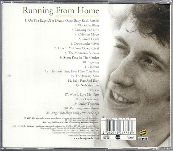 <em>Running From Home: An Introduction To Bert Jansch</em> back cover