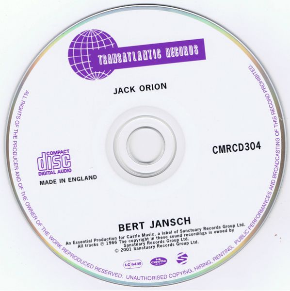 <em>Jack Orion</em> CD